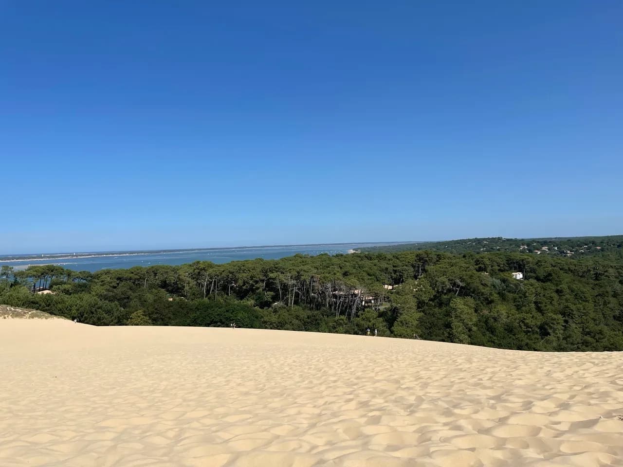 Panorama de la Dune du Pilat avec vue sur l'océan
